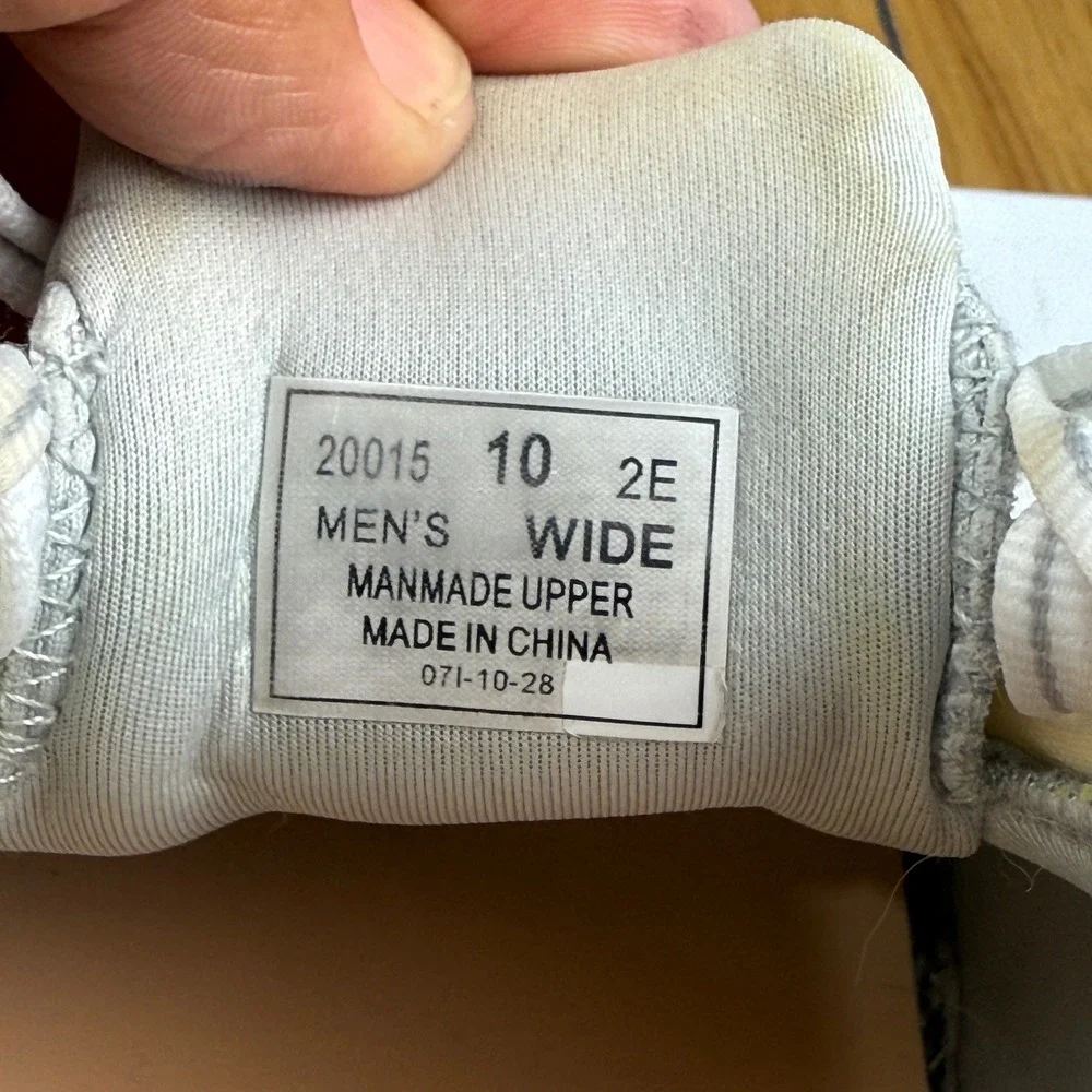OrthoFeet Mens Wide Comfort Lace Up Athletic Sneakers Shoes‎ Size 10 2E White